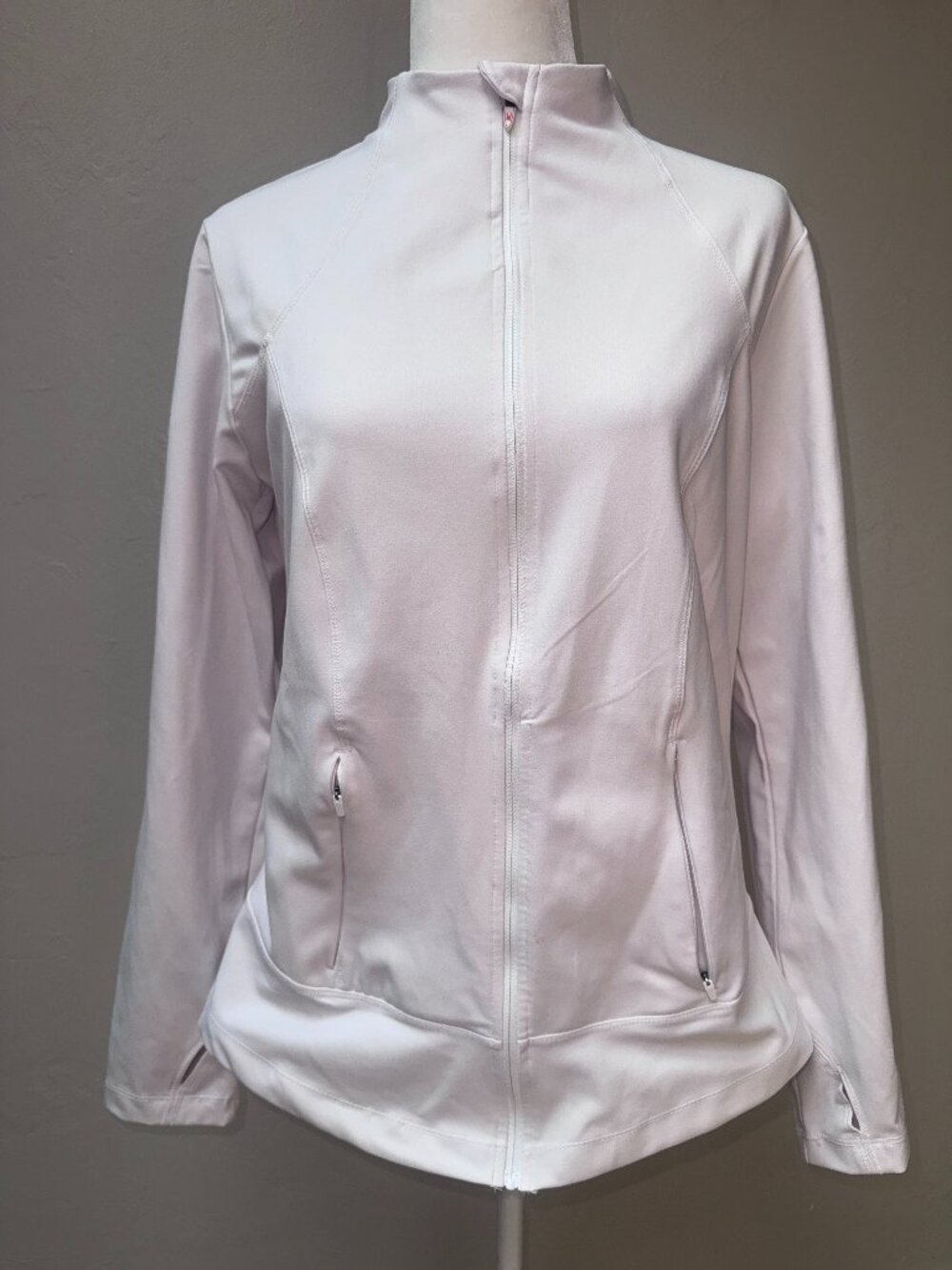 "SPIDER ACTIVE" Long Sleeve Yoga Zip Jacket Sz L